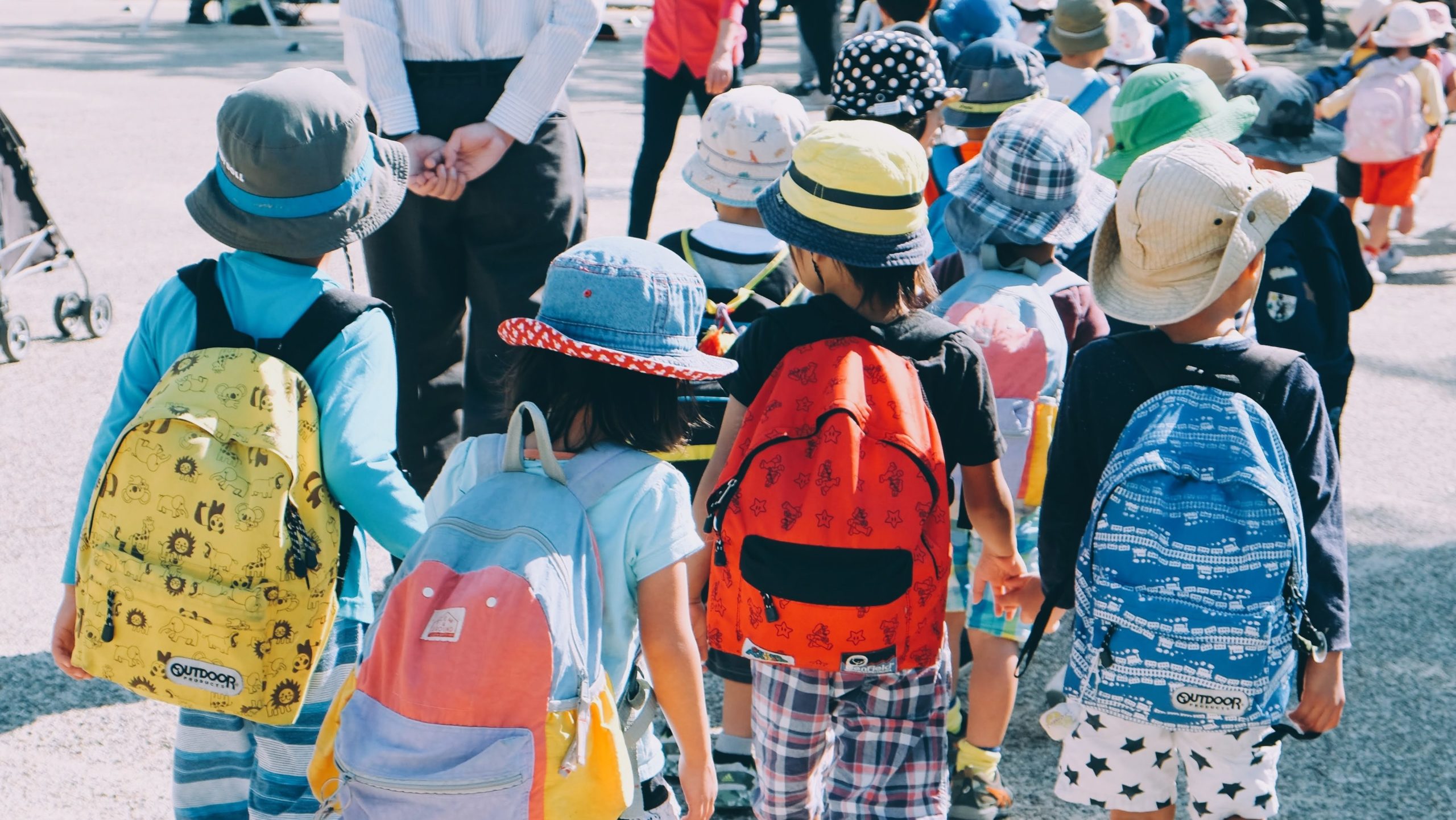 Kids in line for after-school enrichment classes 